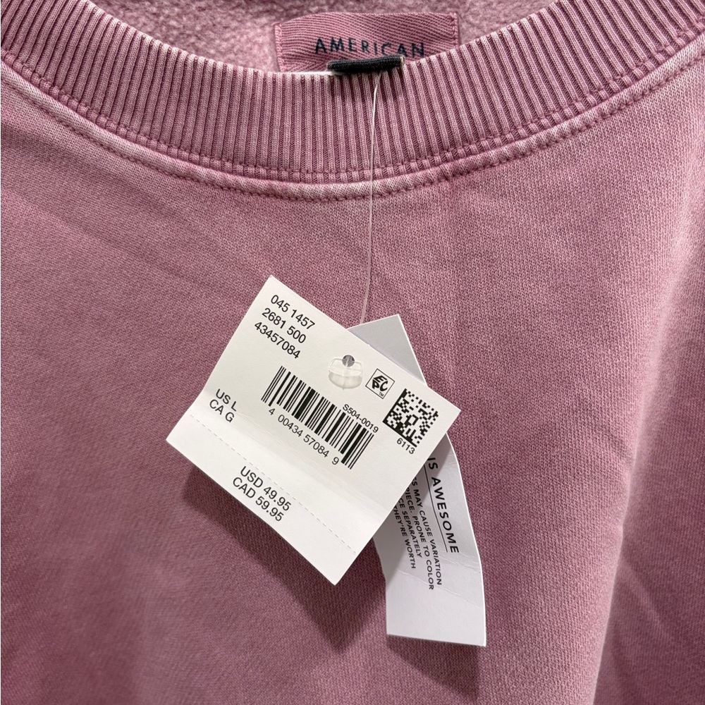 American Eagle Outfitters Dusty Pink Crew Neck Sweater